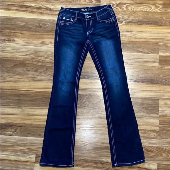 Vanity Denim - Vanity Women’s Dark Wash Bootcut Jeans